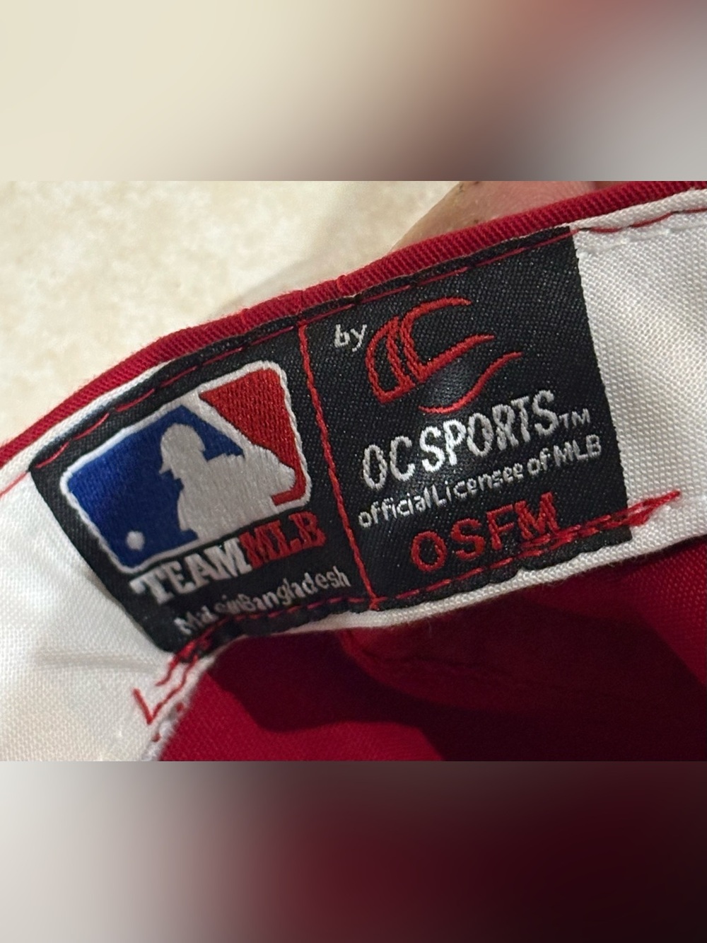 Vintage 90’s OC Sports Cincinnati Reds MLB Baseball Strapback Hat OSFA EUC - Picture 8 of 8
